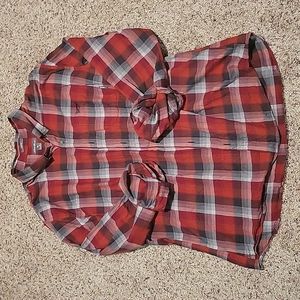 Eddie Bauer plaid Mens button down